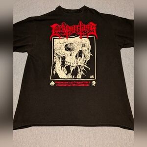 Lurking Class Skull Eyeball Disturbing the Comfortable Unisex Black Shirt